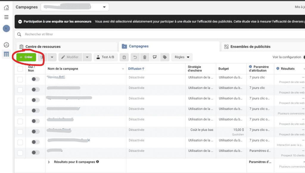 tableau stats Facebook ads